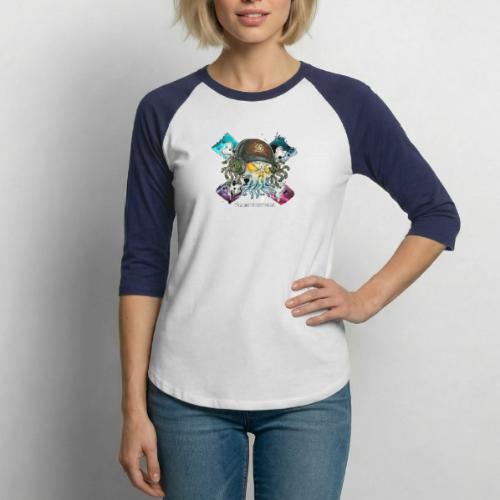 cthulhic Freakhead - Unisex Baseball T-Shirt