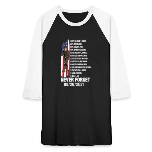 Names Of Fallen Soldiers 13 Heroes Never Forget - Unisex Baseball T-Shirt