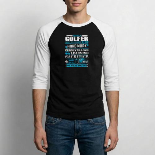 Passion Golf Gift - Being a Golfer Love Men's Tee - Unisex Baseball T-Shirt