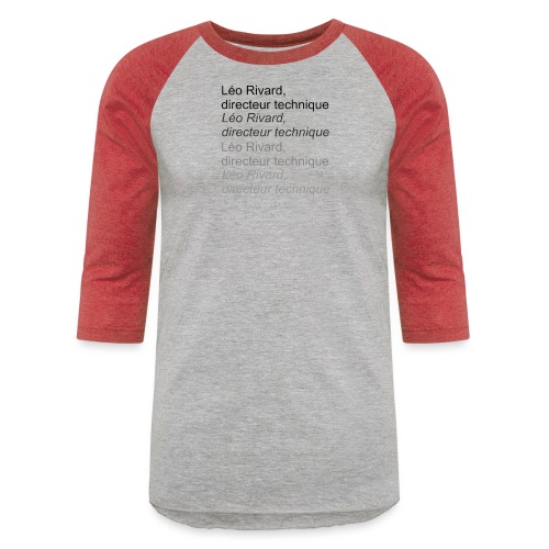 LEO TECHNICAL Rivard - Unisex Baseball T-Shirt