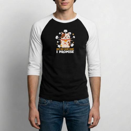 Just One More Game (Said Every Gamer, Ever) - Unisex Baseball T-Shirt