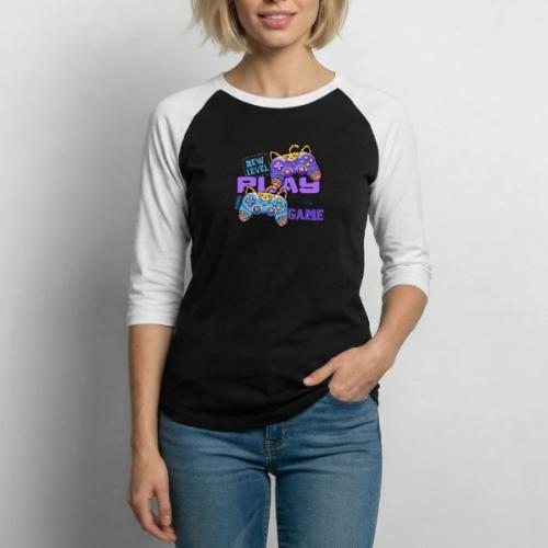 Super Cool Cat Gamer Unlocked - Unisex Baseball T-Shirt