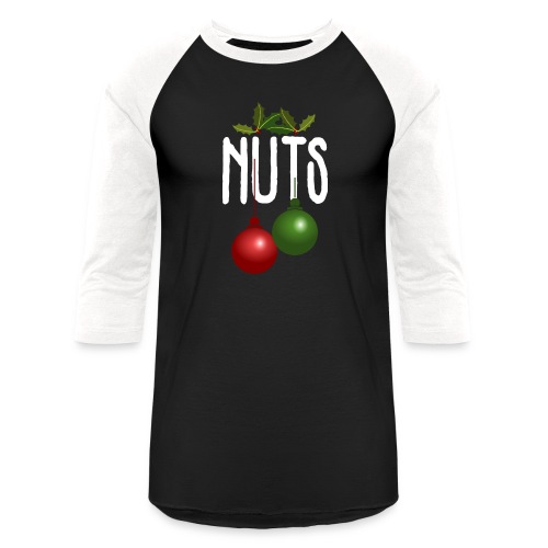 Chest Nuts Matching Chestnuts Funny Christmas - Unisex Baseball T-Shirt