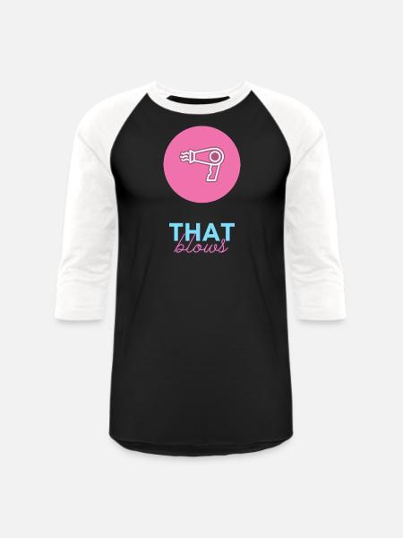 That Blows - Unisex Baseball T-Shirt - black/white