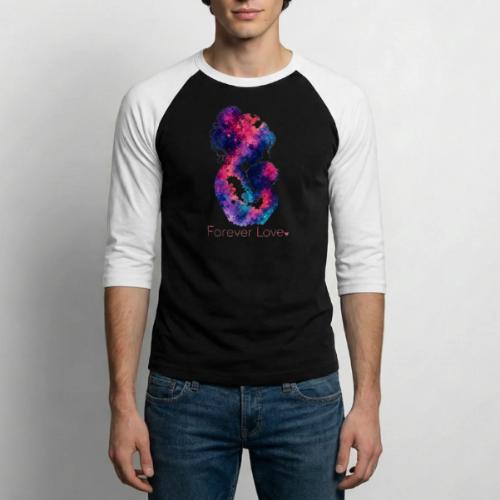 Forever Love-Vibrant Watercolor Mother-Child - Unisex Baseball T-Shirt