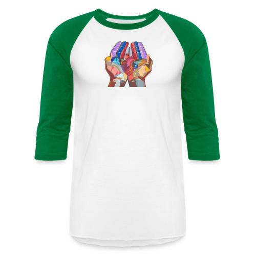 Heart in hand - Unisex Baseball T-Shirt
