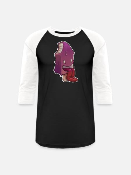 Ice Cream - Unisex Baseball T-Shirt - black/white