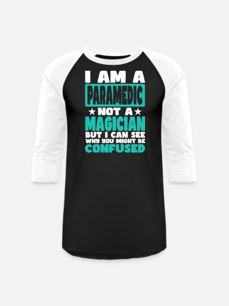 Paramedic - Unisex Baseball T-Shirt - black/white