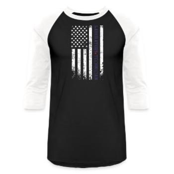 Laboratory Technician - Unisex Baseball T-Shirt - black/white - Front - AI Model Female 172 light (172cm) & AI Model Male 178 light (178cm)