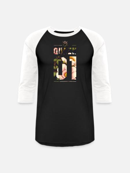 KING AND QUEEN - Unisex Baseball T-Shirt - black/white