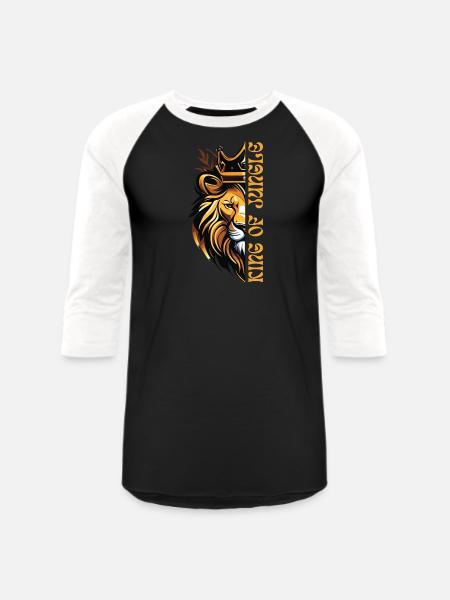 King of jungle - Unisex Baseball T-Shirt - black/white