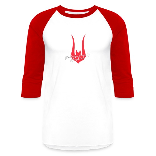 Notoriously Morbid Red Bat - Unisex Baseball T-Shirt