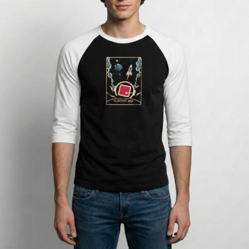 2024 Cubes in Space FlightFest Design - Unisex Baseball T-Shirt