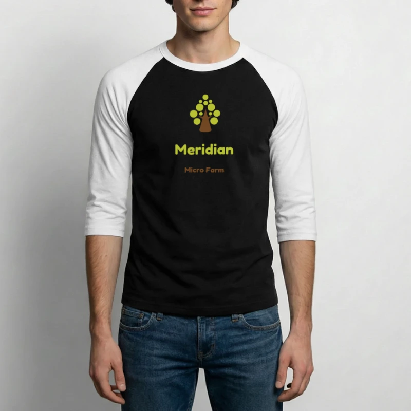 Meridian Micro Farm - Unisex Baseball T-Shirt
