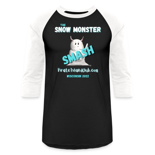 SNOW MONSTER - Unisex Baseball T-Shirt
