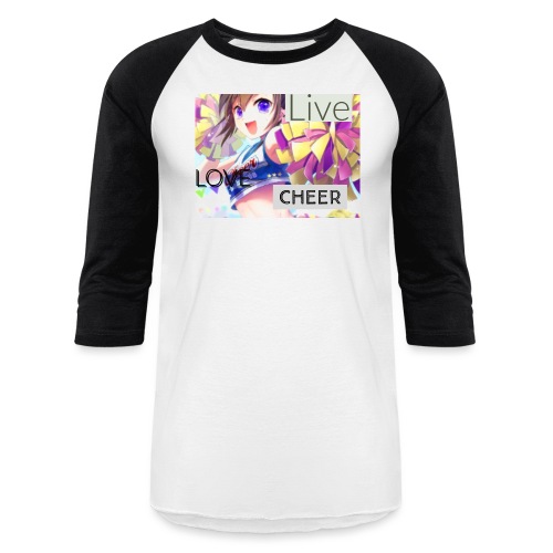 live love cheer - Unisex Baseball T-Shirt