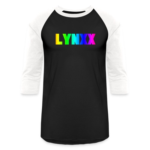 Rainbow Letters (LYNXX) - Unisex Baseball T-Shirt