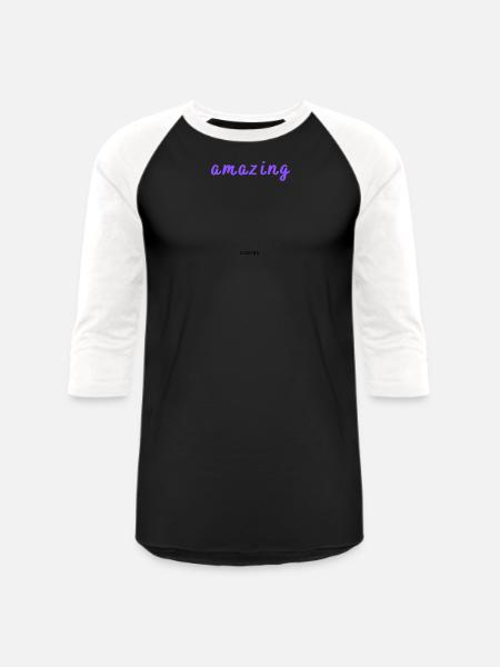gorgeous - Unisex Baseball T-Shirt - black/white