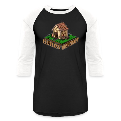 Clueless Bushcraft 2022 Logo - Unisex Baseball T-Shirt