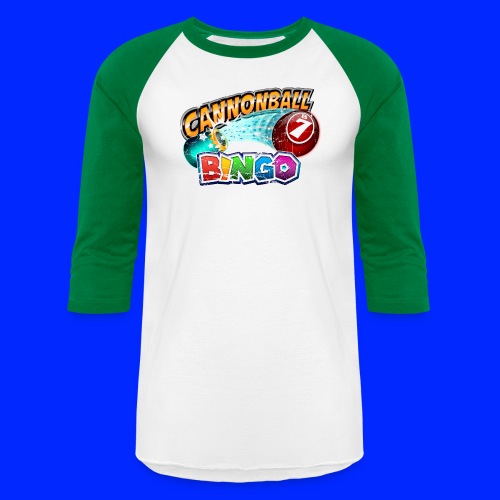 Vintage Cannonball Bingo Logo - Unisex Baseball T-Shirt