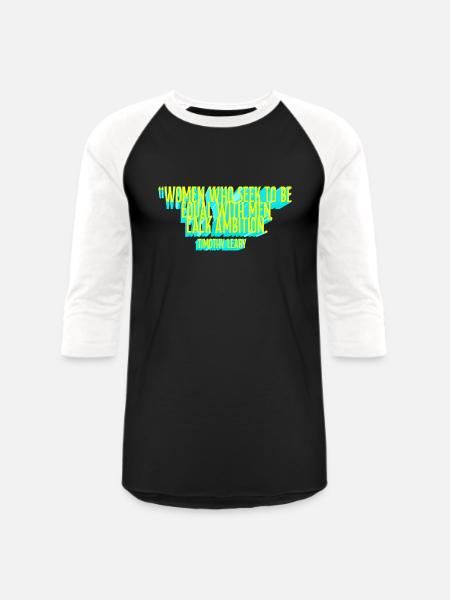 Women with Ambition - Unisex Baseball T-Shirt - black/white