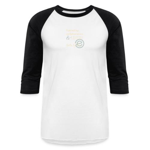 Fueled by Caffeine dark - Unisex Baseball T-Shirt