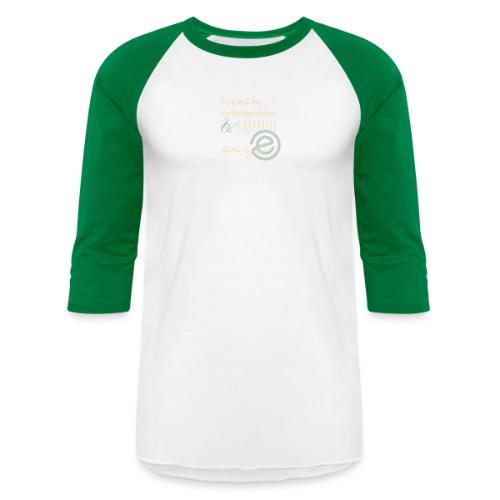 Fueled by Caffeine dark - Unisex Baseball T-Shirt