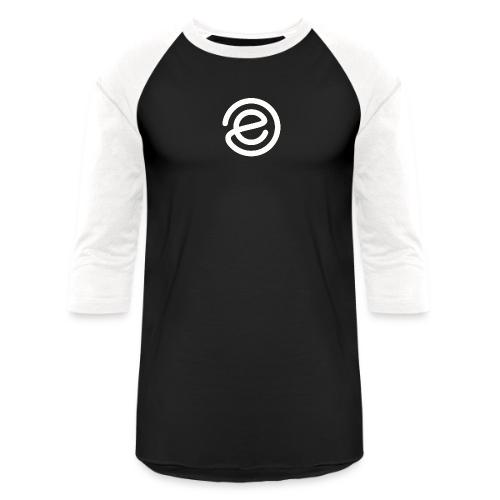 Epifluence E white - Unisex Baseball T-Shirt