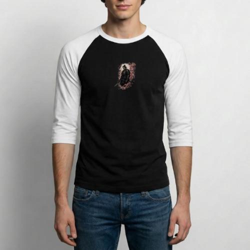 Samurai cherry blossoms - Unisex Baseball T-Shirt