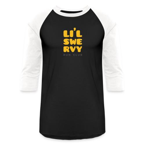 lil swervy run club stacked - Unisex Baseball T-Shirt