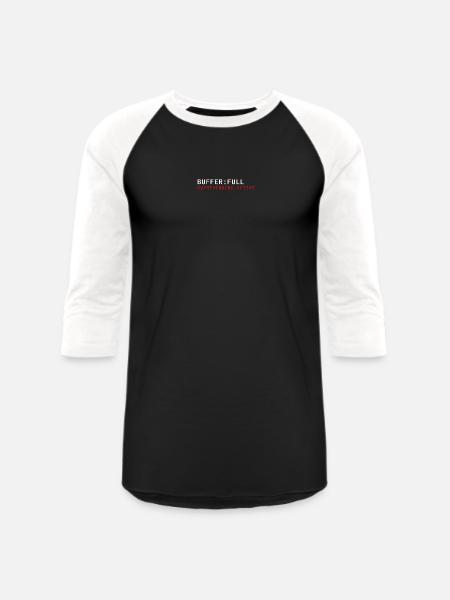 BUFFER: FULL – Mental Health Awareness | log_02 - Unisex Baseball T-Shirt - black/white