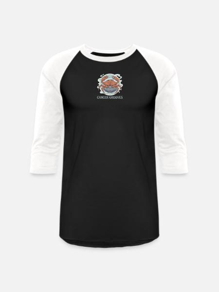 Cancer Pan - Unisex Baseball T-Shirt - black/white
