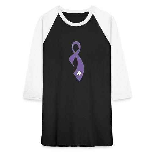 TB Cancer Awareness Ribbon - Unisex Baseball T-Shirt