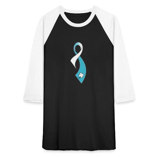 TB Cervical Cancer Awareness Ribbon - Unisex Baseball T-Shirt