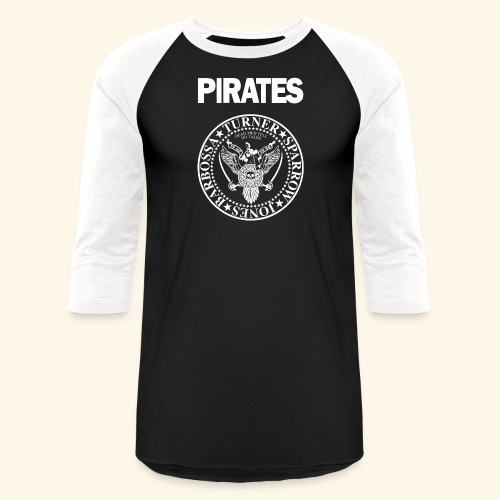 Punk Rock Pirates [heroes] - Unisex Baseball T-Shirt