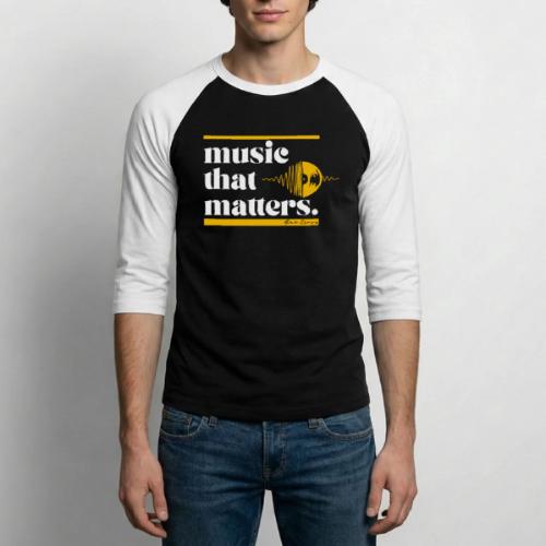 Music That Matters #1 - Alan Cross - Unisex Baseball T-Shirt