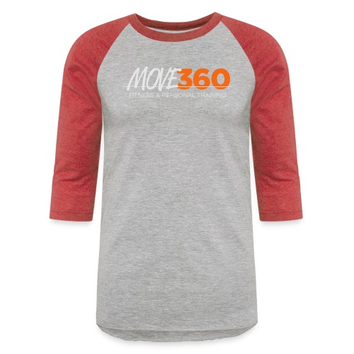Move360 Logo LightGrey - Unisex Baseball T-Shirt
