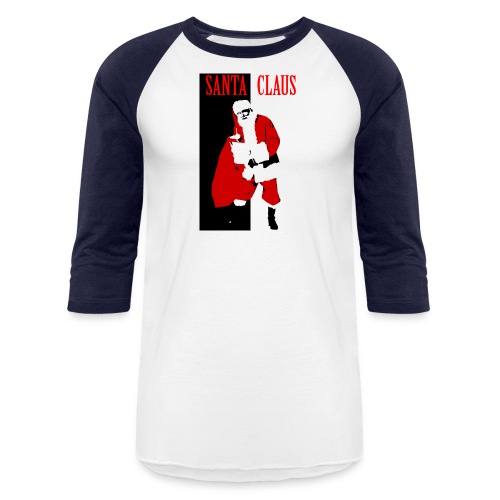 Santa Gangster - Unisex Baseball T-Shirt