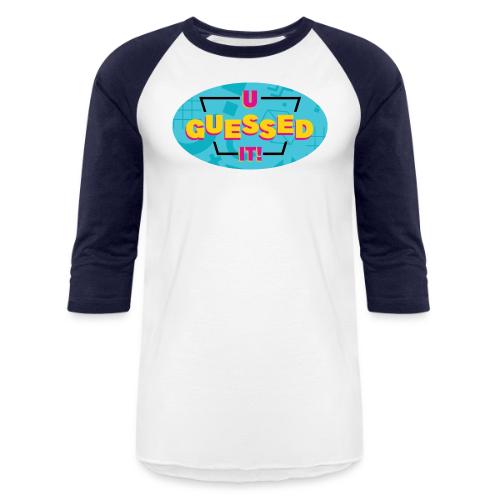 Round Logo Front, Website Back - Unisex Baseball T-Shirt