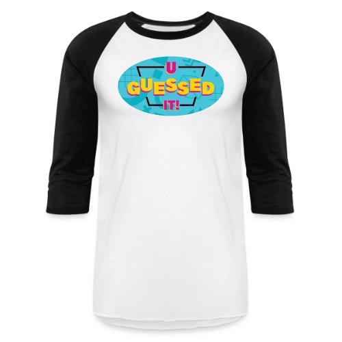 Round Logo Front, Website Back - Unisex Baseball T-Shirt