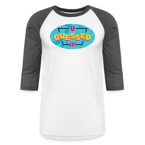 Round Logo Front, Website Back - Unisex Baseball T-Shirt