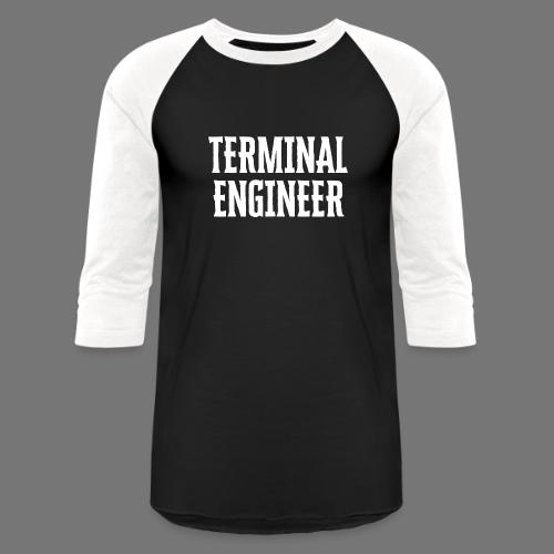 Terminal Engineer Double Print - Unisex Baseball T-Shirt