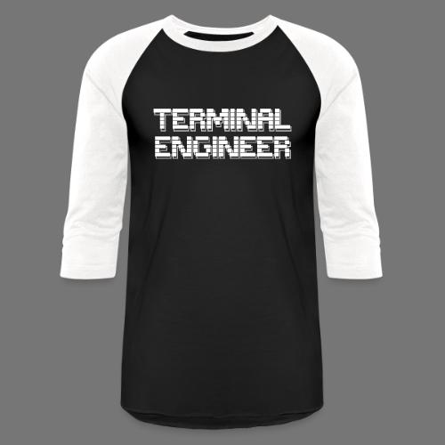 Terminal Engineer ASCII Double Print - Unisex Baseball T-Shirt