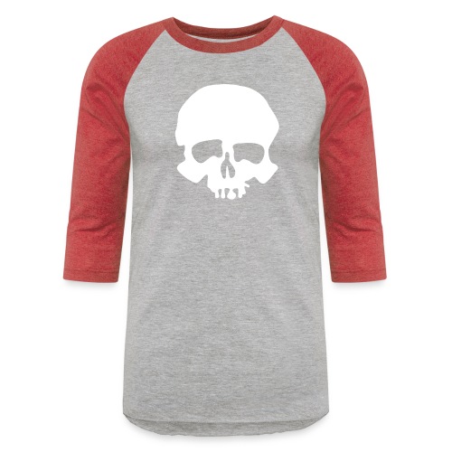 White Skull - Unisex Baseball T-Shirt