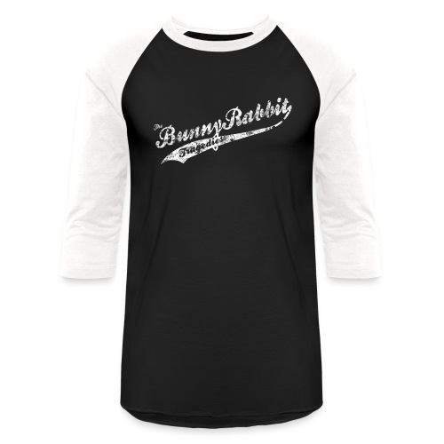 TBRT sport logo white distressed halftone - Unisex Baseball T-Shirt