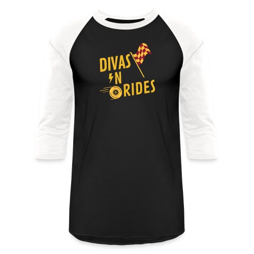 Divas-N-Rides Road Trip Graphics - Unisex Baseball T-Shirt