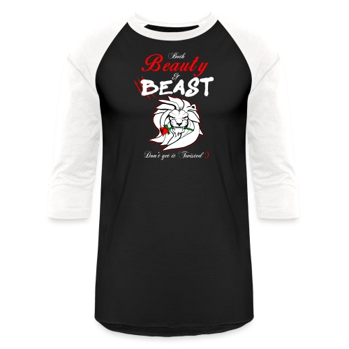 BEAUTY AND BEAST WOMENS TEE png - Unisex Baseball T-Shirt