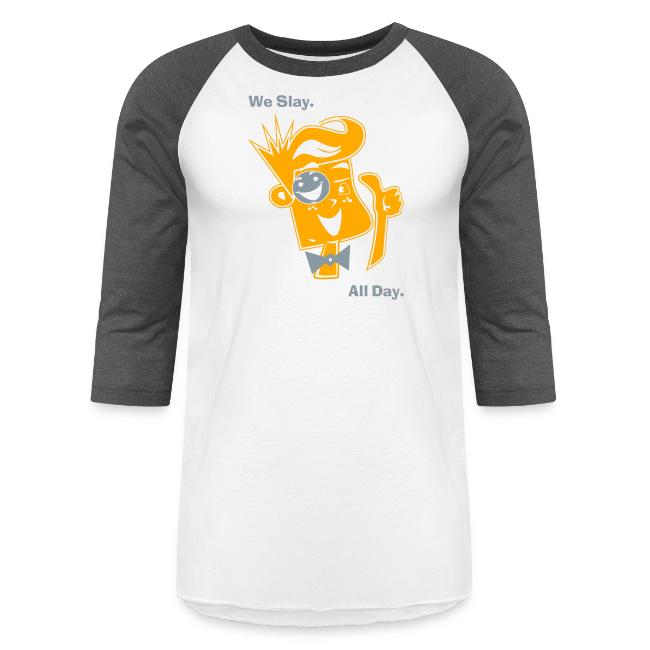 We Slay All Day Shiny Shirt Metallic Silver & Gold