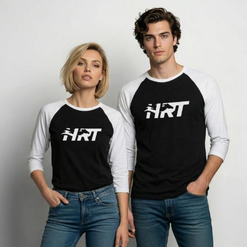 HRT Black #6 - Unisex Baseball T-Shirt
