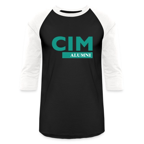 CIM Alumni (Teal) - Unisex Baseball T-Shirt